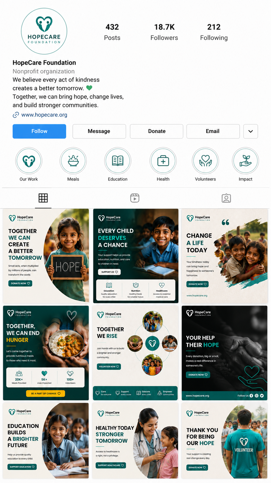 NGO Awareness Campaign Content
